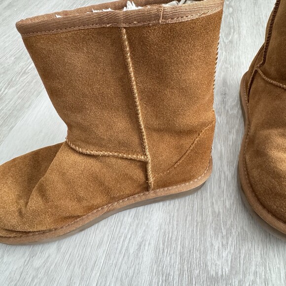 Koolaburra by UGG Victoria Short Boots Chestnut Suede Size 3 US Youth (Women 5) - Picture 11 of 14